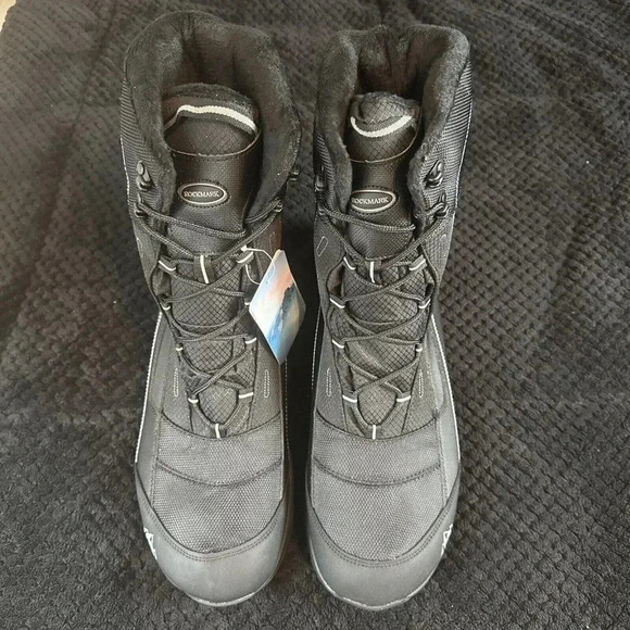 Cozhloyn Men's Snow Boots Warm Non-Slip Waterproof Outdoor High-Top Hiking 13.5 - Picture 8 of 13